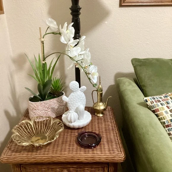 Fenton Violet Glass REPLACEMENT BASE Stand For 2001 Willow Green Opalescent Vase - Picture 2 of 16